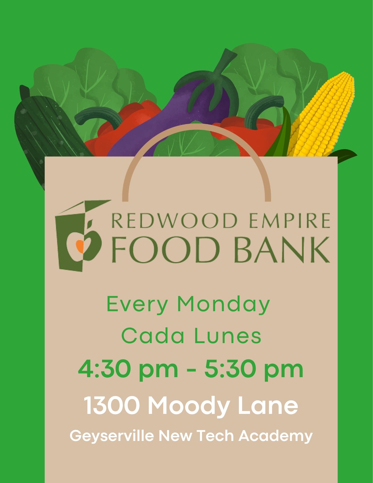 Food Bank every Monday at GNTA